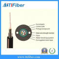 12 cable de fibra óptica blindado del tubo flojo del centro de GYXTW singlemode con la chaqueta del PE,